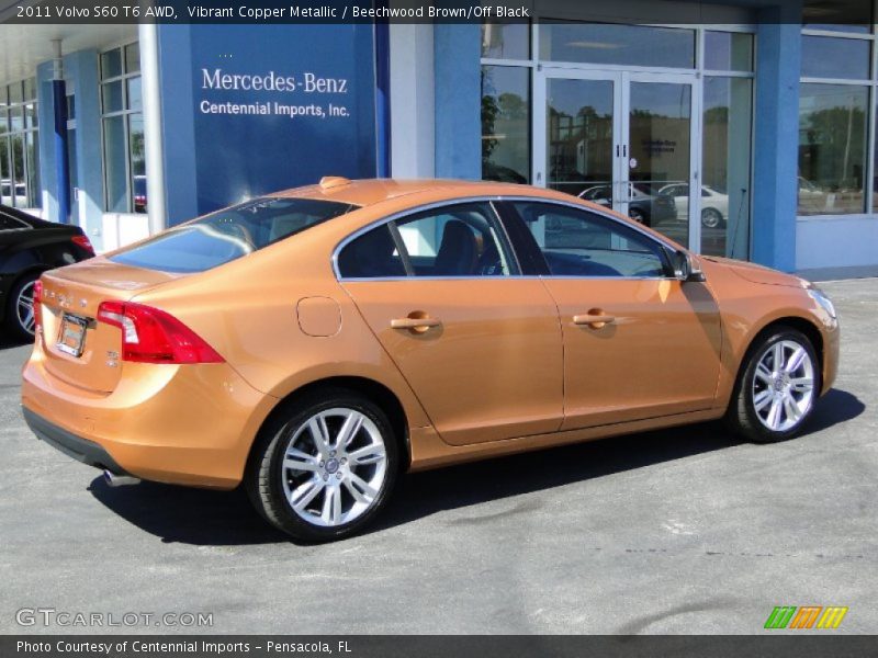 Vibrant Copper Metallic / Beechwood Brown/Off Black 2011 Volvo S60 T6 AWD