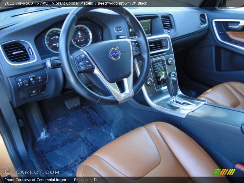 Vibrant Copper Metallic / Beechwood Brown/Off Black 2011 Volvo S60 T6 AWD