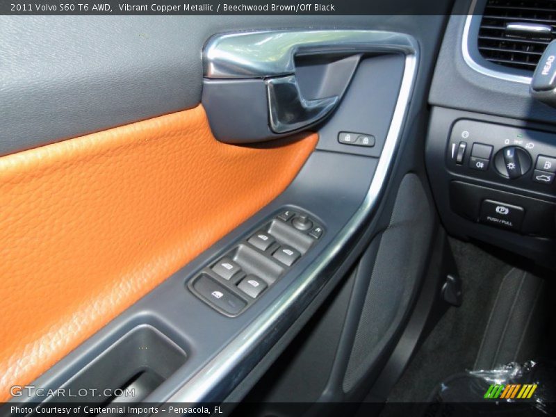 Vibrant Copper Metallic / Beechwood Brown/Off Black 2011 Volvo S60 T6 AWD