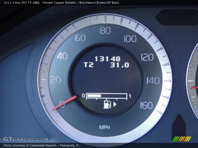 Vibrant Copper Metallic / Beechwood Brown/Off Black 2011 Volvo S60 T6 AWD