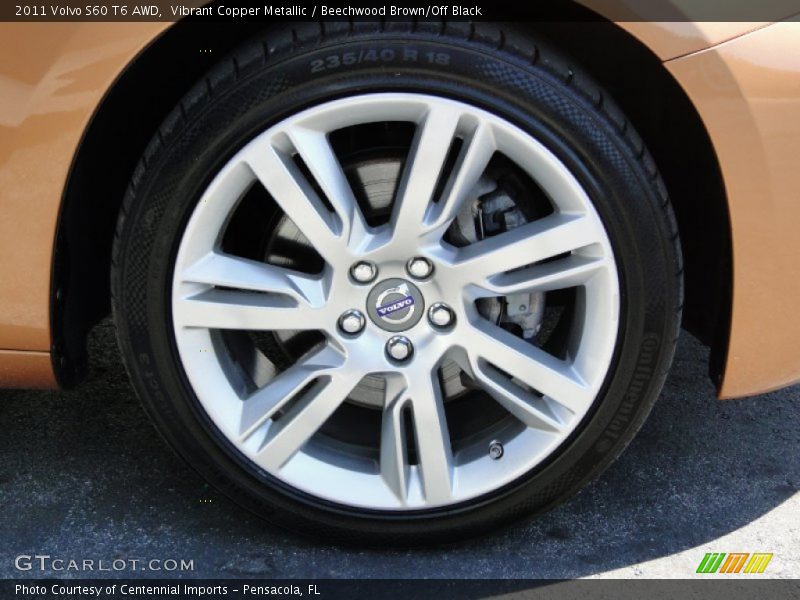 Vibrant Copper Metallic / Beechwood Brown/Off Black 2011 Volvo S60 T6 AWD