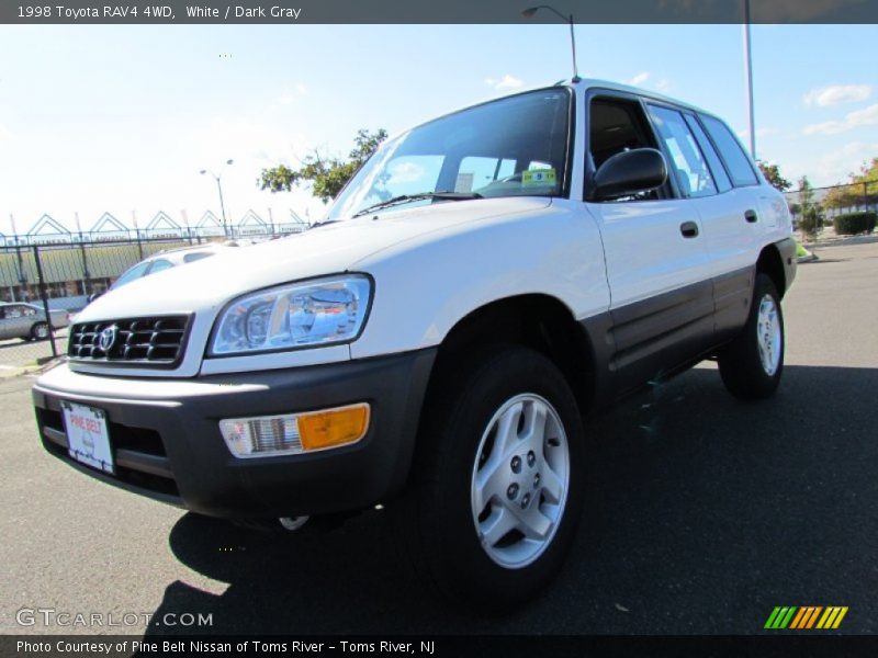 White / Dark Gray 1998 Toyota RAV4 4WD