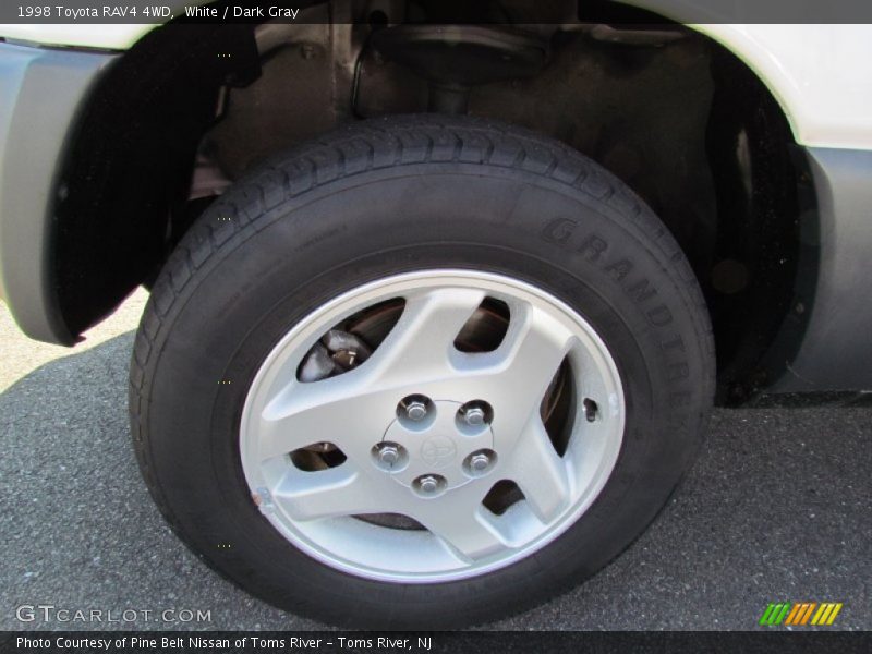 White / Dark Gray 1998 Toyota RAV4 4WD