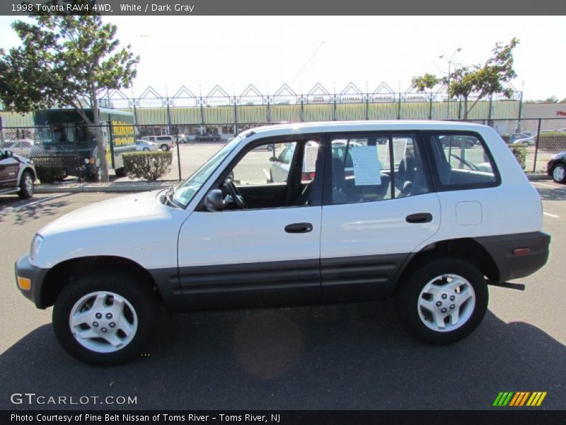 White / Dark Gray 1998 Toyota RAV4 4WD