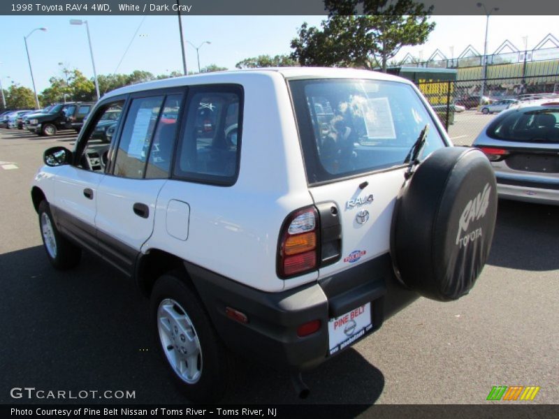 White / Dark Gray 1998 Toyota RAV4 4WD