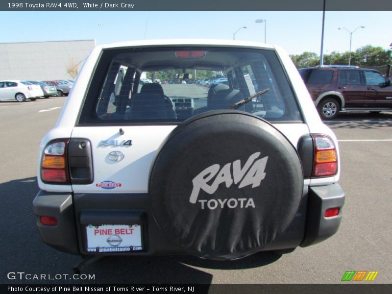 White / Dark Gray 1998 Toyota RAV4 4WD