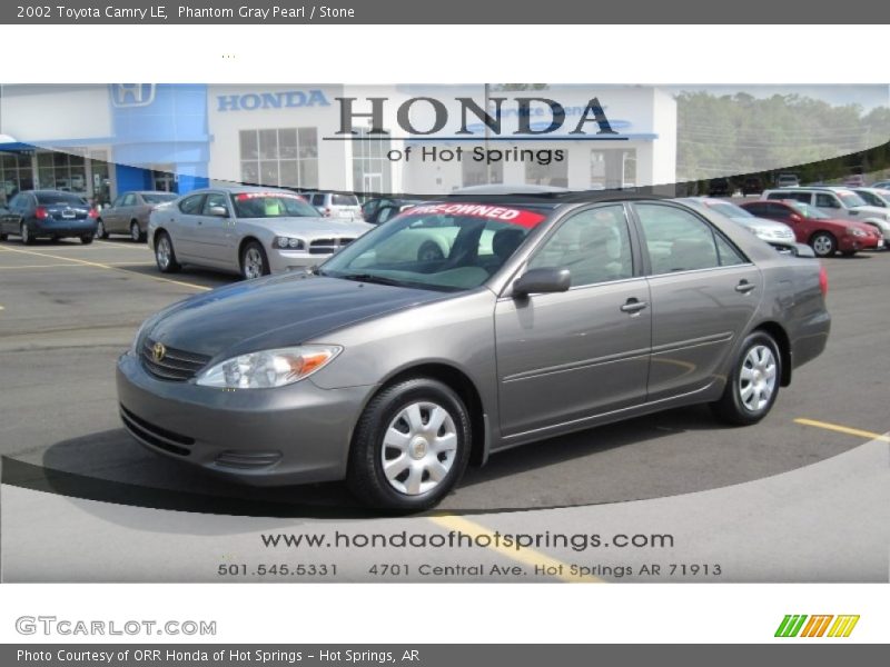 Phantom Gray Pearl / Stone 2002 Toyota Camry LE