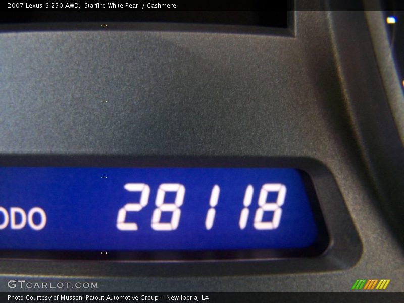 Starfire White Pearl / Cashmere 2007 Lexus IS 250 AWD