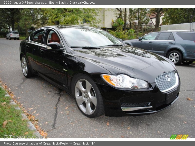 Ebony Black / Charcoal/Charcoal 2009 Jaguar XF Supercharged