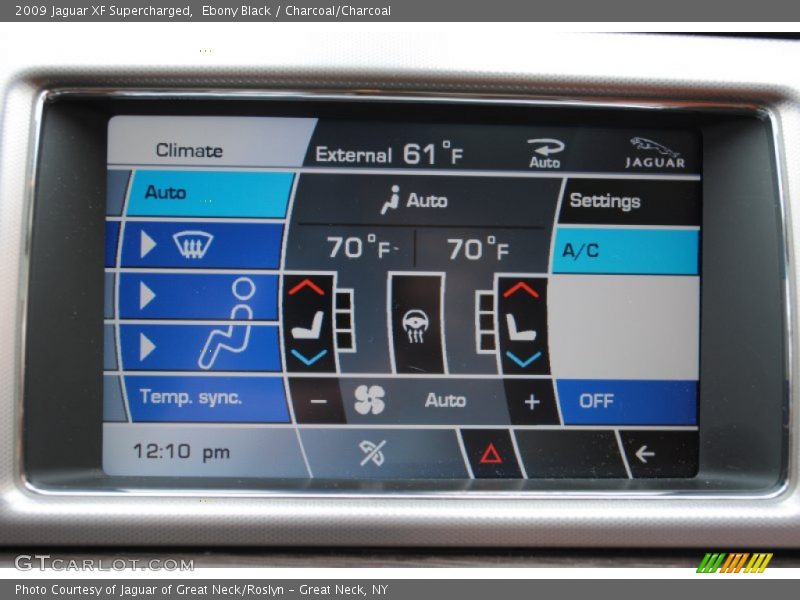 Ebony Black / Charcoal/Charcoal 2009 Jaguar XF Supercharged