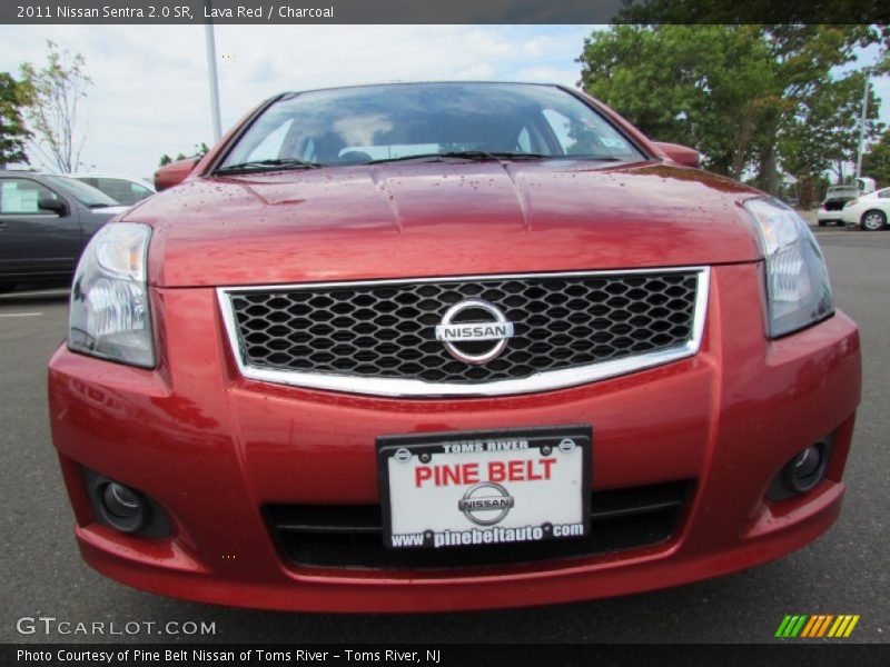 Lava Red / Charcoal 2011 Nissan Sentra 2.0 SR