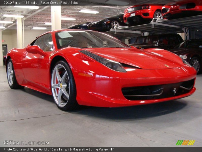 Front 3/4 View of 2010 458 Italia