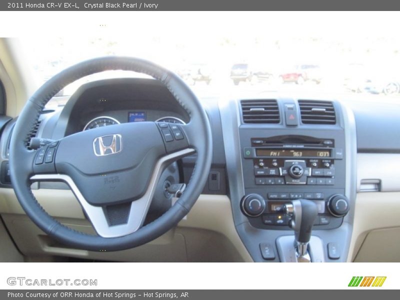Crystal Black Pearl / Ivory 2011 Honda CR-V EX-L
