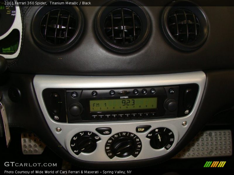Audio System of 2001 360 Spider
