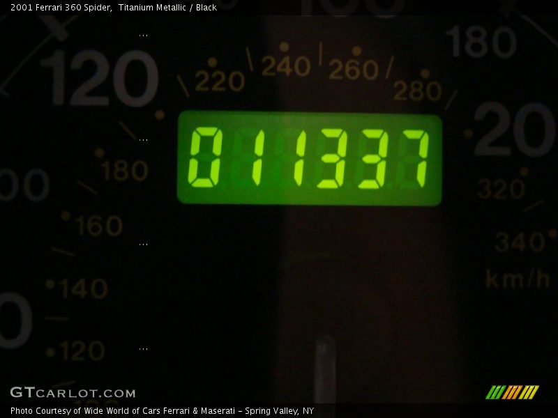 Titanium Metallic / Black 2001 Ferrari 360 Spider