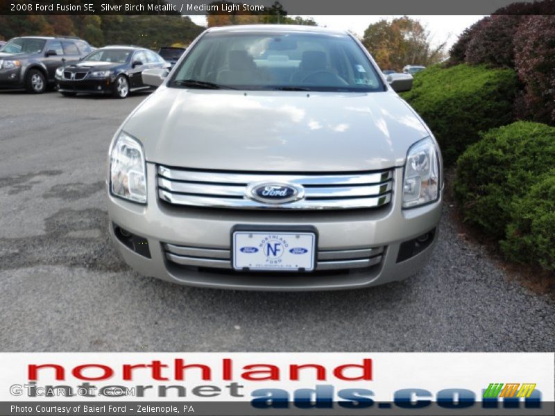 Silver Birch Metallic / Medium Light Stone 2008 Ford Fusion SE