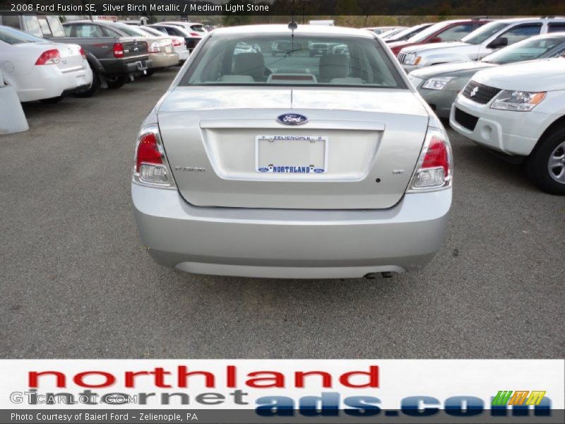 Silver Birch Metallic / Medium Light Stone 2008 Ford Fusion SE