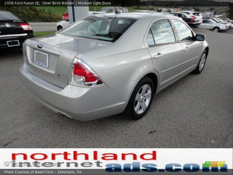 Silver Birch Metallic / Medium Light Stone 2008 Ford Fusion SE