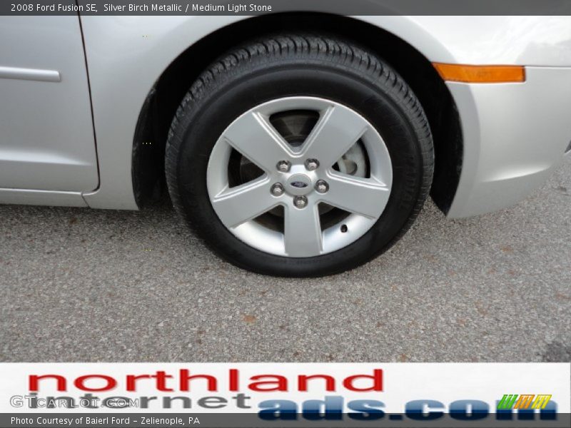 Silver Birch Metallic / Medium Light Stone 2008 Ford Fusion SE