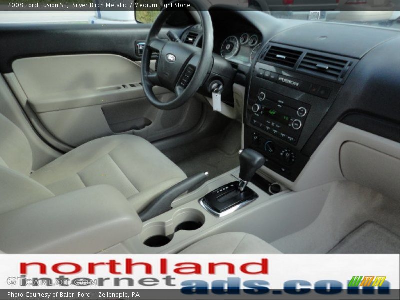Silver Birch Metallic / Medium Light Stone 2008 Ford Fusion SE