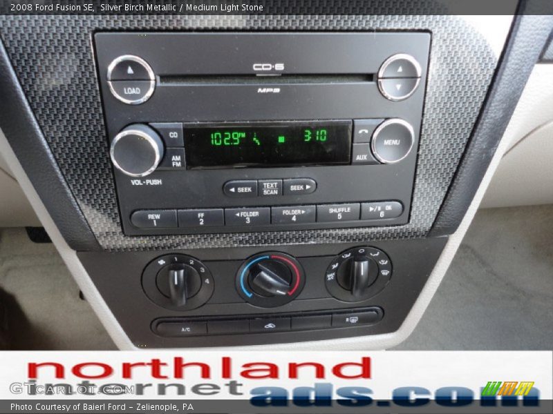 Silver Birch Metallic / Medium Light Stone 2008 Ford Fusion SE