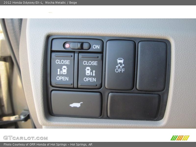 Controls of 2012 Odyssey EX-L