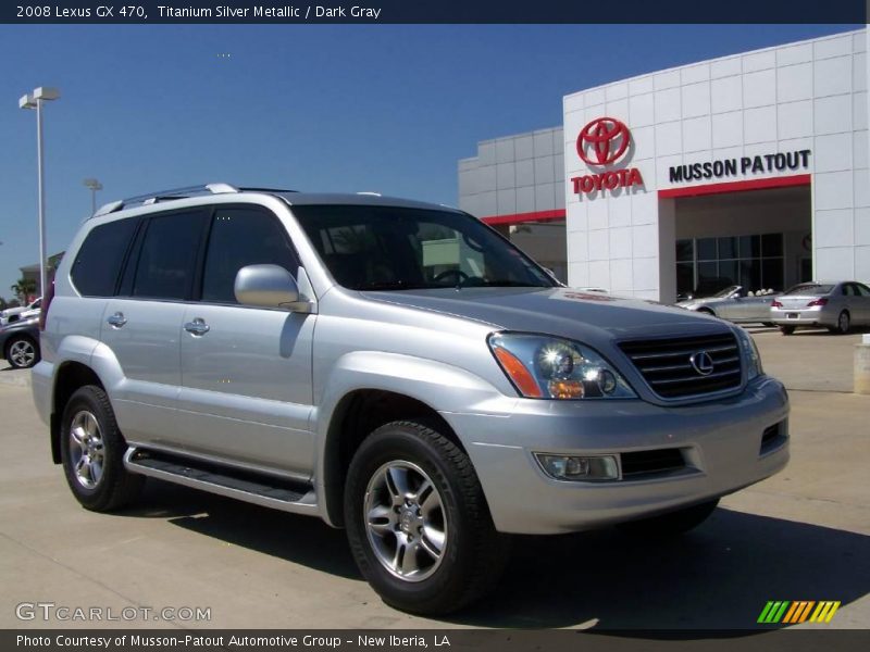 Titanium Silver Metallic / Dark Gray 2008 Lexus GX 470