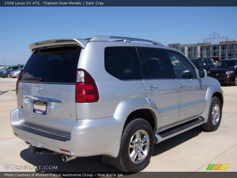 Titanium Silver Metallic / Dark Gray 2008 Lexus GX 470