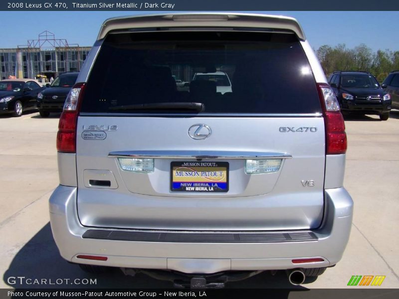 Titanium Silver Metallic / Dark Gray 2008 Lexus GX 470