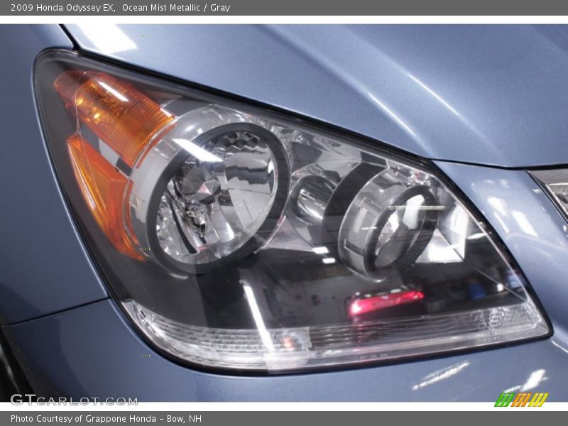 Ocean Mist Metallic / Gray 2009 Honda Odyssey EX