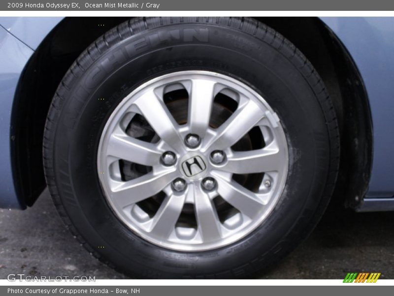 Ocean Mist Metallic / Gray 2009 Honda Odyssey EX