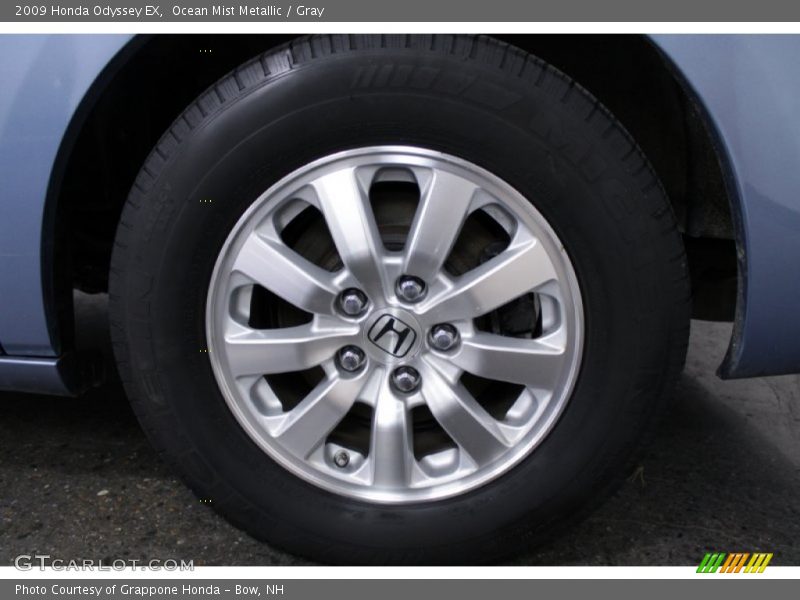 Ocean Mist Metallic / Gray 2009 Honda Odyssey EX