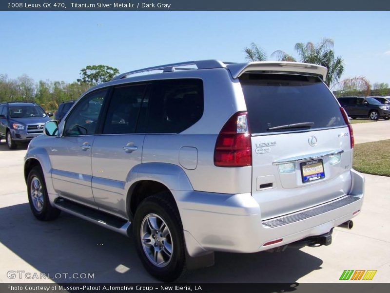 Titanium Silver Metallic / Dark Gray 2008 Lexus GX 470