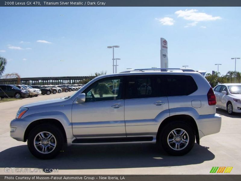 Titanium Silver Metallic / Dark Gray 2008 Lexus GX 470