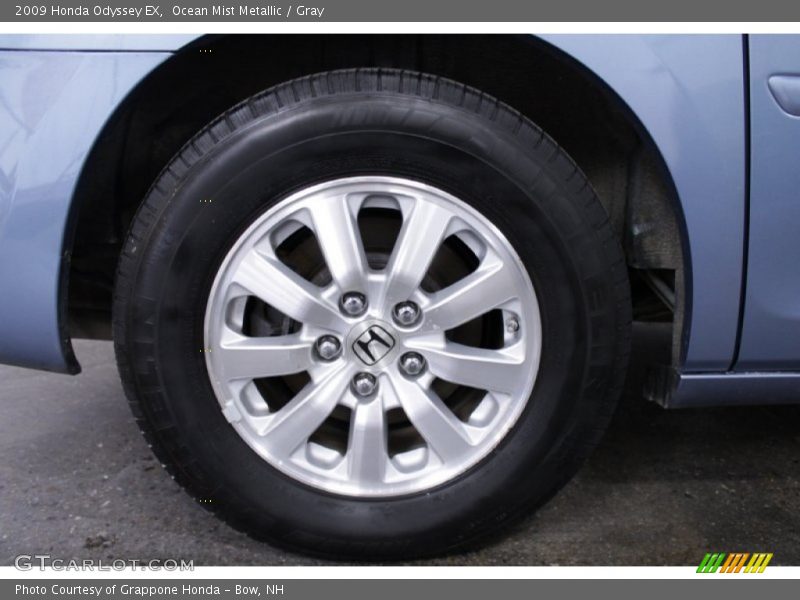 Ocean Mist Metallic / Gray 2009 Honda Odyssey EX