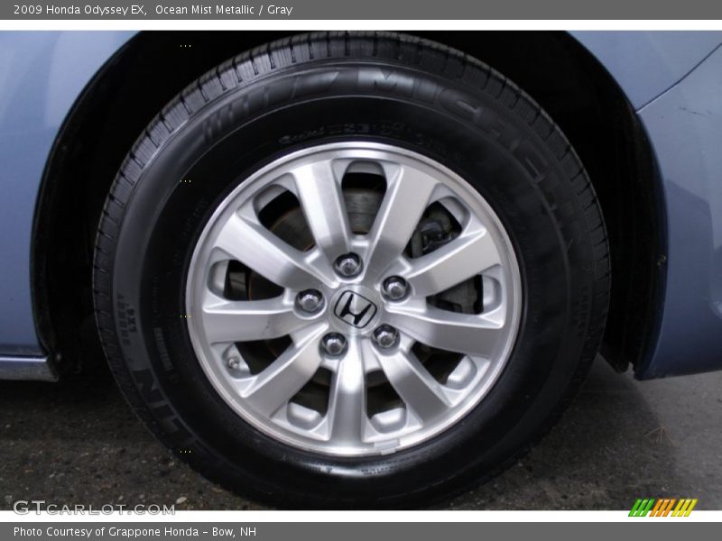 Ocean Mist Metallic / Gray 2009 Honda Odyssey EX