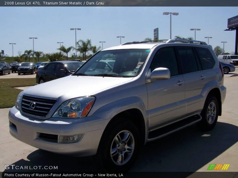 Titanium Silver Metallic / Dark Gray 2008 Lexus GX 470