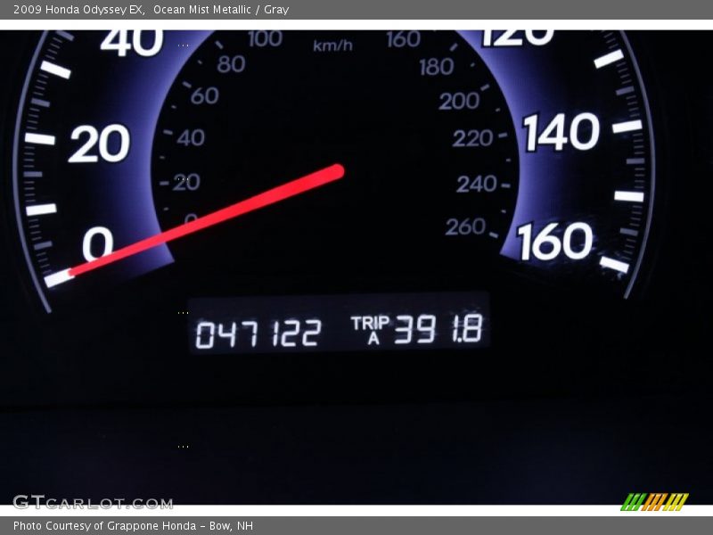 Ocean Mist Metallic / Gray 2009 Honda Odyssey EX