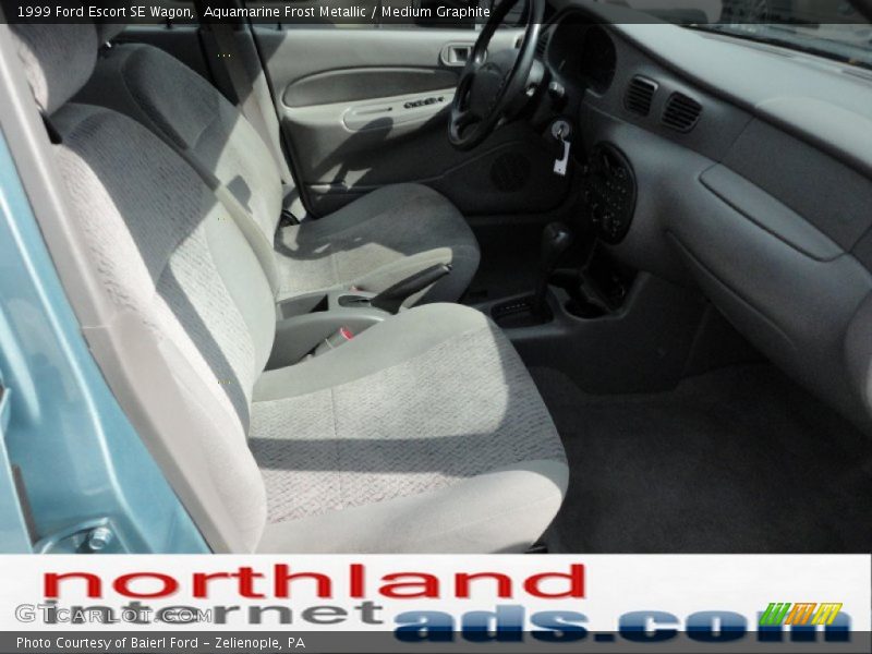 Aquamarine Frost Metallic / Medium Graphite 1999 Ford Escort SE Wagon