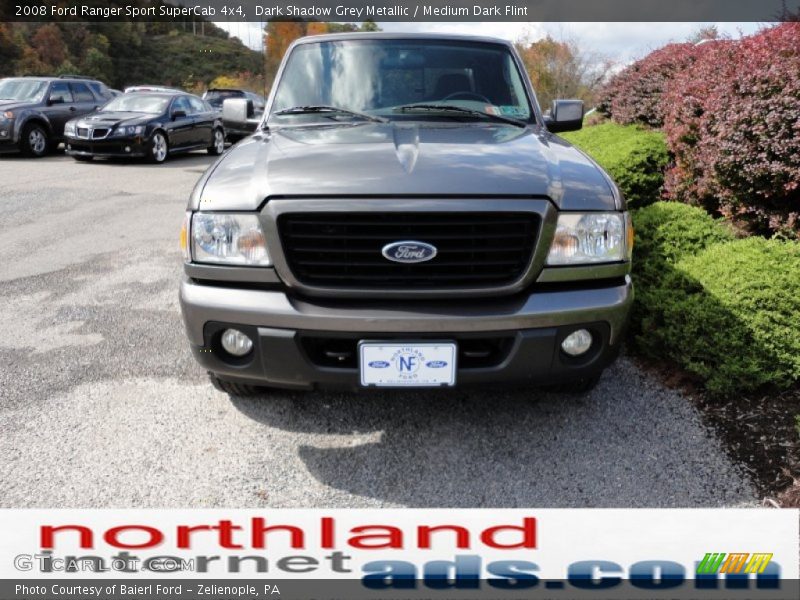 Dark Shadow Grey Metallic / Medium Dark Flint 2008 Ford Ranger Sport SuperCab 4x4