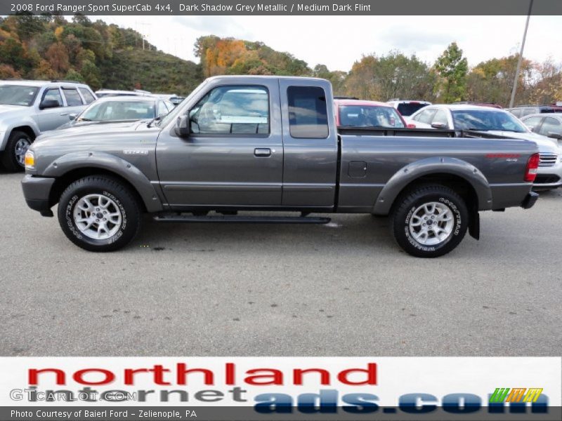 Dark Shadow Grey Metallic / Medium Dark Flint 2008 Ford Ranger Sport SuperCab 4x4
