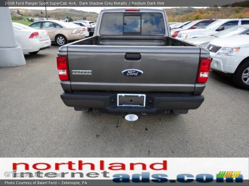 Dark Shadow Grey Metallic / Medium Dark Flint 2008 Ford Ranger Sport SuperCab 4x4