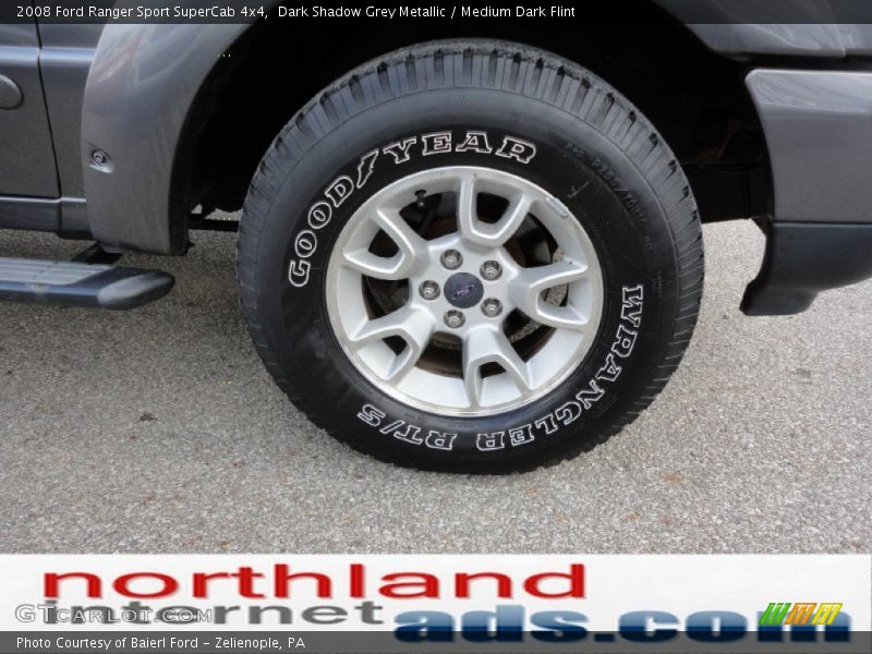 Dark Shadow Grey Metallic / Medium Dark Flint 2008 Ford Ranger Sport SuperCab 4x4