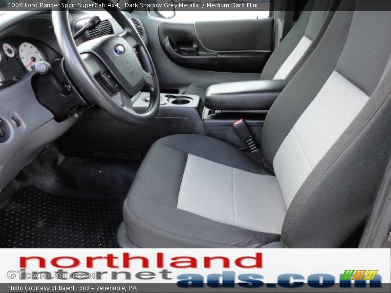Dark Shadow Grey Metallic / Medium Dark Flint 2008 Ford Ranger Sport SuperCab 4x4