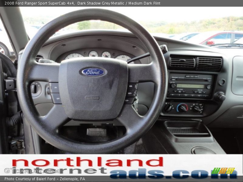 Dark Shadow Grey Metallic / Medium Dark Flint 2008 Ford Ranger Sport SuperCab 4x4