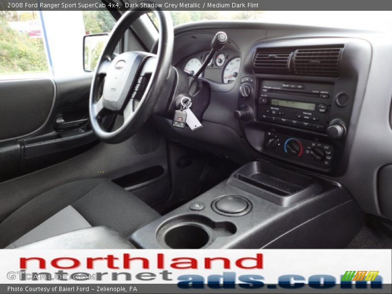 Dark Shadow Grey Metallic / Medium Dark Flint 2008 Ford Ranger Sport SuperCab 4x4