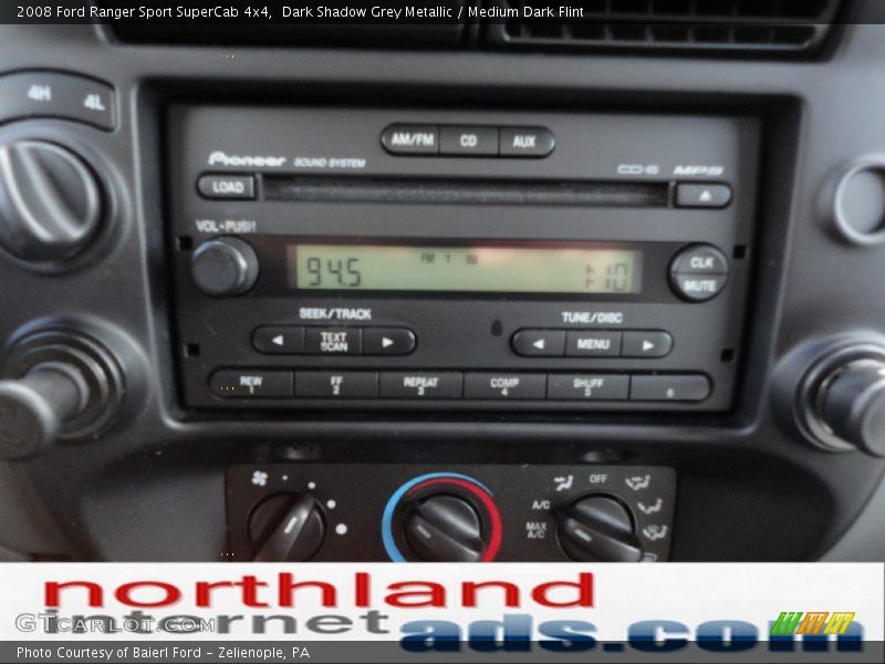 Dark Shadow Grey Metallic / Medium Dark Flint 2008 Ford Ranger Sport SuperCab 4x4