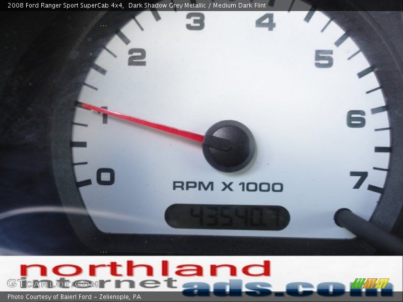 Dark Shadow Grey Metallic / Medium Dark Flint 2008 Ford Ranger Sport SuperCab 4x4