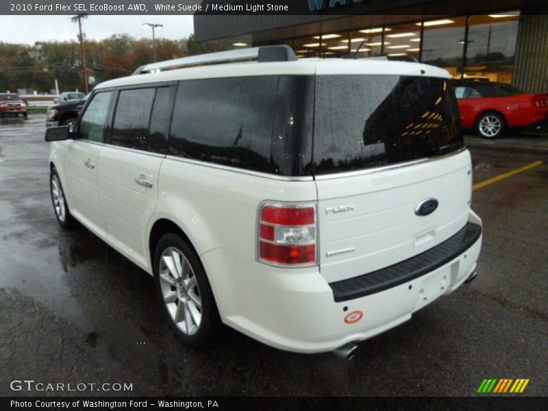 White Suede / Medium Light Stone 2010 Ford Flex SEL EcoBoost AWD