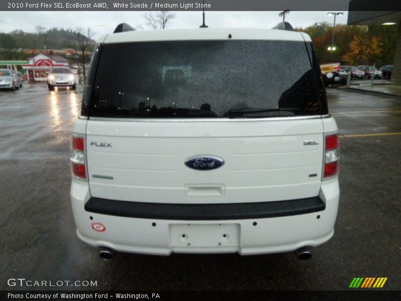 White Suede / Medium Light Stone 2010 Ford Flex SEL EcoBoost AWD